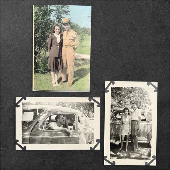 Love and Marriage Vintage Antique Couple Portrait Snapshot Photograph Lot - Picture 7 of 14